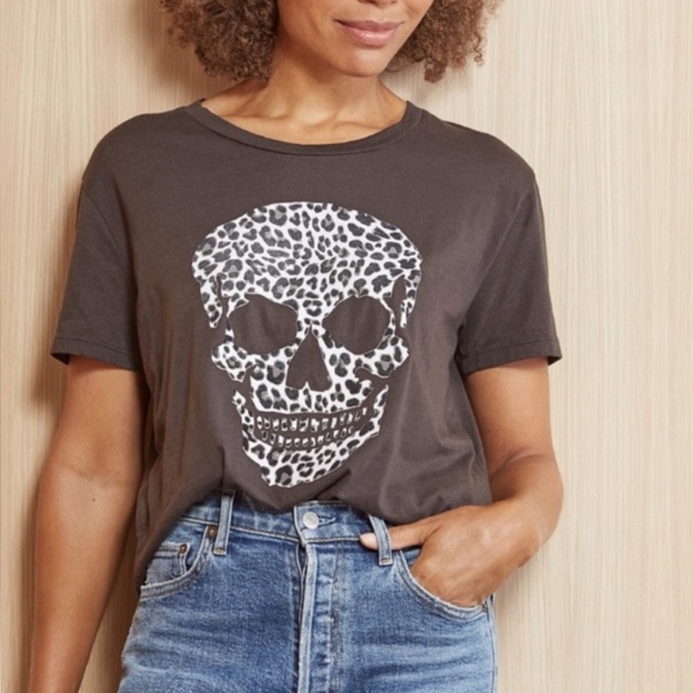 Chaser CHA SOR Leopard Skull Tee Size XL